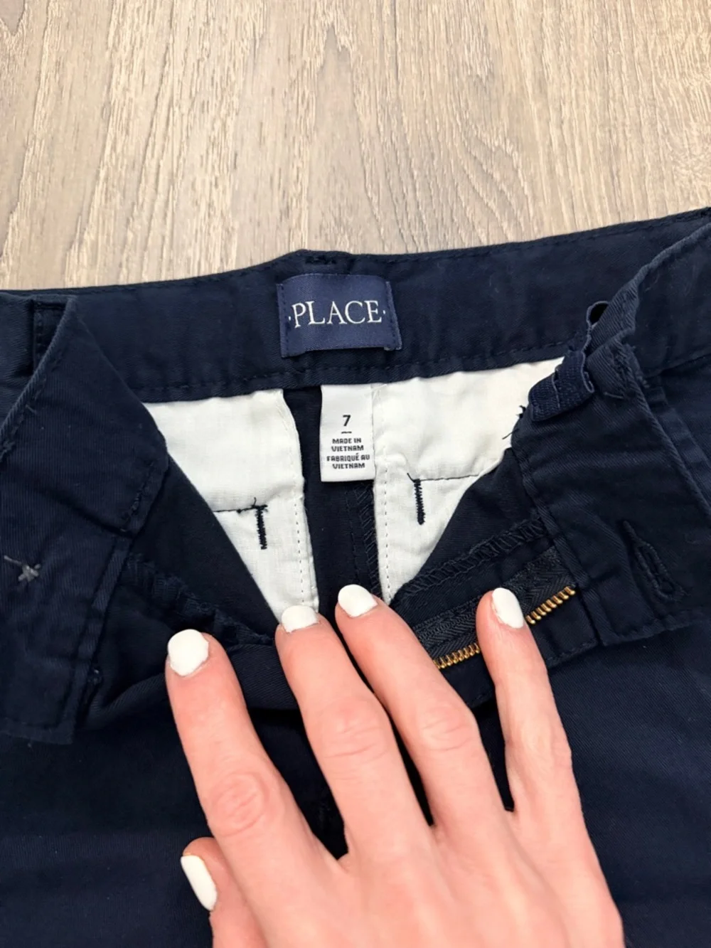 The Children’s Place Kids Navy Flat-Front Shorts Size 7